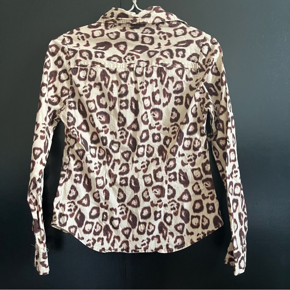 Isaac Mizrahi Leopard Top Womens - Picture 2 of 6